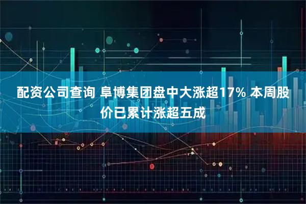 配资公司查询 阜博集团盘中大涨超17% 本周股价已累计涨超五成