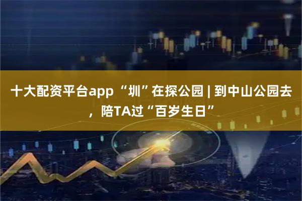 十大配资平台app “圳”在探公园 | 到中山公园去，陪TA过“百岁生日”